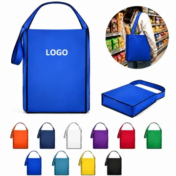 Printed Non-Woven Shoulder Bag with Spacious Main