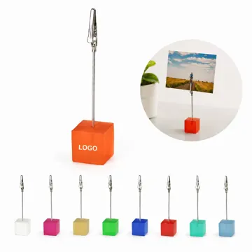 Sturdy Memo Clip Holders Stand for Desk Notes & Reminders