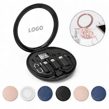 Multi-Head Travel Charger Kit with Mirror, Compact Adapter