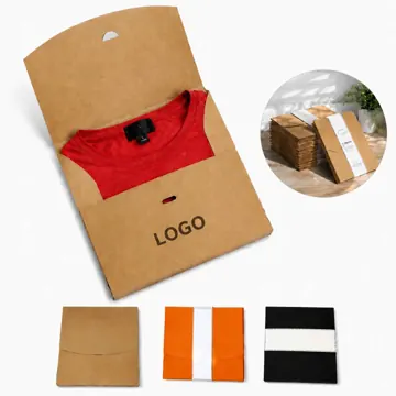 Kraft Button Closure Envelope Bag for Apparel Packaging