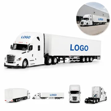 1/50 Scale Diecast Semi Trailer Model with Movable Support