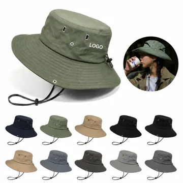 Adjustable Wide Brim Cowboy Safari Sun Hat for Men Women