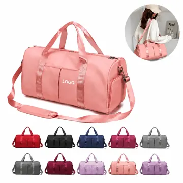 Shoe Compartment Duffel Bag with Water-Resistant Travel