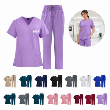 4-Way Stretch Scrub Set for Medical Staff, Quick-Dry Unisex