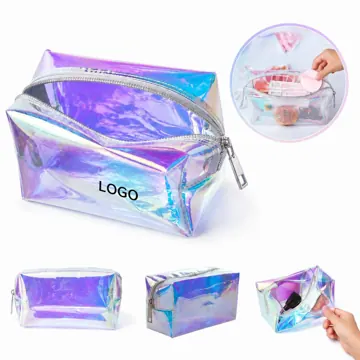 TPU Transparent Waterproof Cosmetic Bag with Zipper