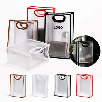 Clear Frosted Plastic Tote Bag for Everyday Carry