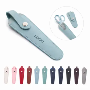 PU Leather Scissors Sheath Protective Case with Secure