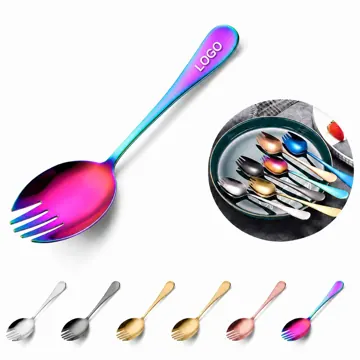 410 Stainless Steel Spork, Rust-Resistant Camping Utensil