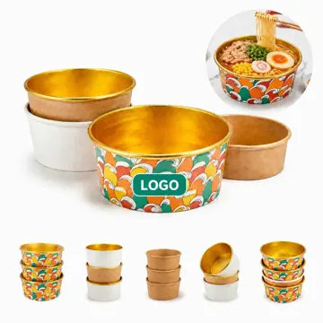 Disposable Paper Bowls with Lids, Sturdy & Leak-Resistant
