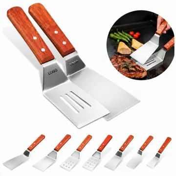 Stainless Steel Slotted Spatula with Heat-Resistant Handle
