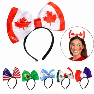 LED Flashing Bow Headband for Sports Fans and Parties