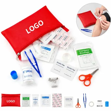 Compact Travel Emergency First Aid Kit with Essential