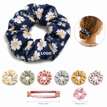 Soft Polyester Hair Scrunchie Elastic Tie for Gentle Hold