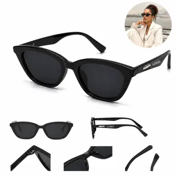 Polarized Retro Square Sunglasses for Women UV Protection
