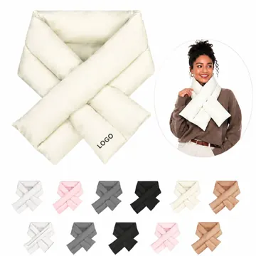 Cross Design Feather Silk Cotton Scarf Lightweight Double