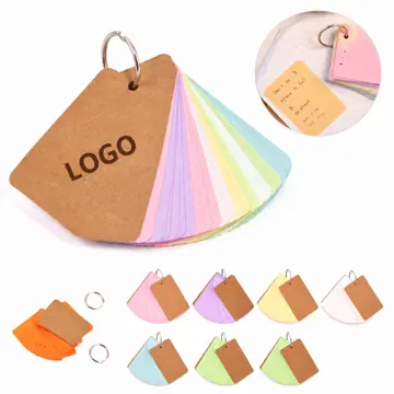Kraft Ring Binder Notepad, Lined Paper with Sturdy Covers