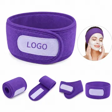 Soft Adjustable Spa Headband for Skincare & Makeup