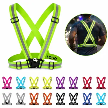 Reflective Running Cross Belt, 360° Visibility Safety Strap