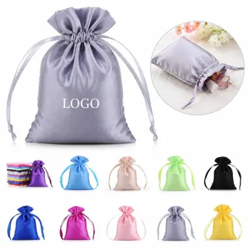 Satin Drawstring Jewelry Bag for Storage, Travel