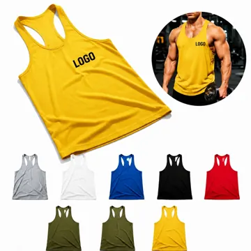Men's Y-Back Muscle Tank Top Sleeveless Gym Vest