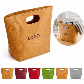 Waterproof Tyvek Tote Bag with Vintage Crease Texture