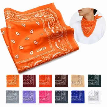 Multifunctional Square Bandana Polyester Unisex Headwrap