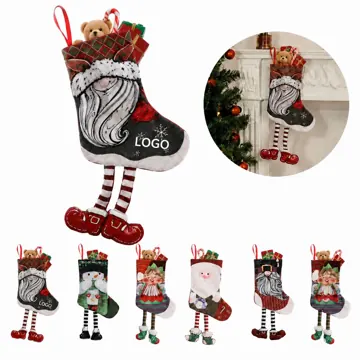 Personalized Non-Woven Christmas Stockings with Hanging Loop