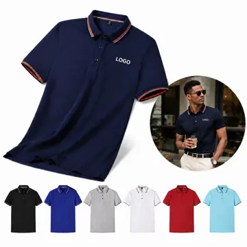 Unisex Cotton Silk Polo Shirt with Classic Collar