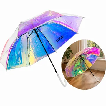 Clear Waterproof Transparent POE Umbrella with Reflective
