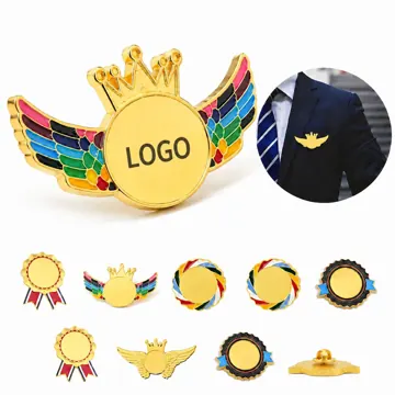 Customizable Metal Lapel Pins with Secure Pin-Back Closure