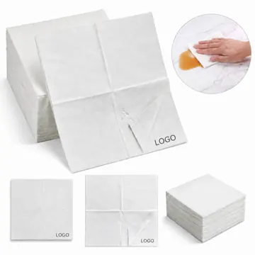 2-Ply White Beverage Napkins Square Disposable Paper, Soft