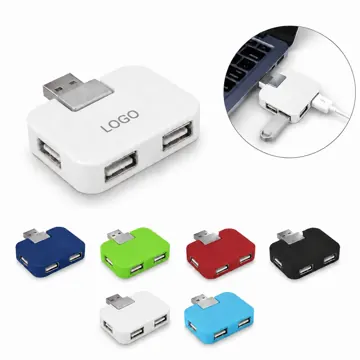 4-Port USB 2.0 Hub, Compact Portable Expansion Adapter