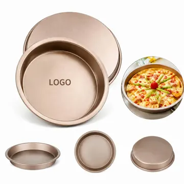 Heavy-Duty 8 Inch Deep Dish Pizza Pan with Non-Stick Coating