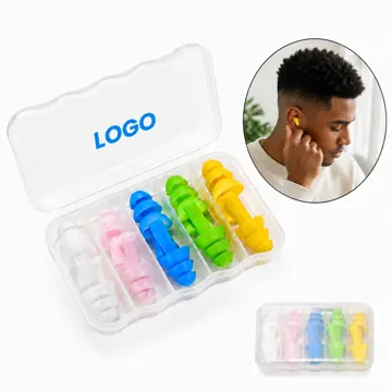 Waterproof Silicone Earplugs Noise Reduction with Storage