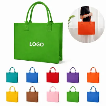Durable Felt Tote Bag with Spacious Multi-Size Design
