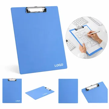 Glossy PP Horizontal A4 Clipboard with Secure Metal Clip