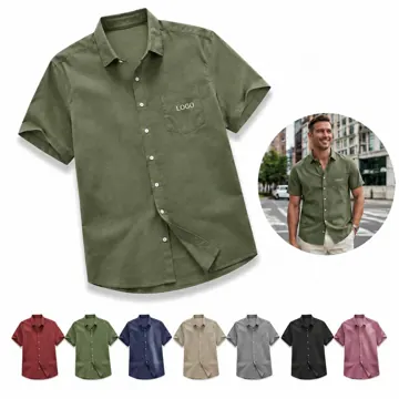 Classic Short-Sleeve Polyester Polo Shirt with Button