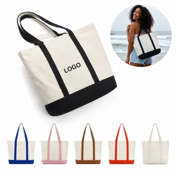 Heavyweight Canvas Tote Bag, Water-Resistant Large Beach