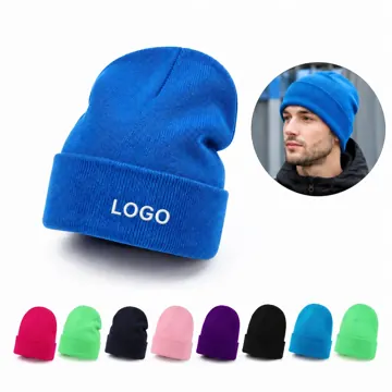 Cozy Rolled Cuff Knit Hat for Cold Weather Warmth