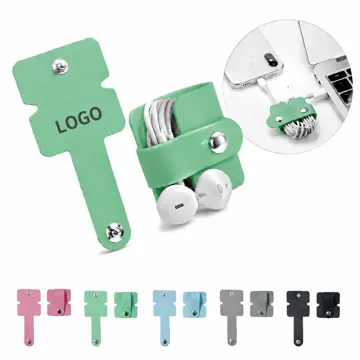 Silicone Cable Organizer Wrap for Earbuds, Anti-Tangle Cord