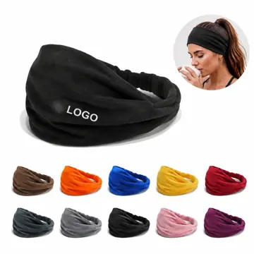 Moisture-Wicking Knotted Headband for Running, Yoga & Gym