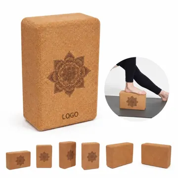 Natural Cork Yoga Block with High-Density Eco-Friendly