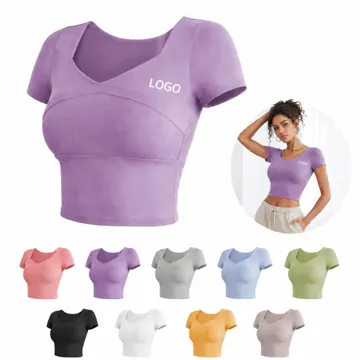 Women's Medium Support Yoga Sports Bra Racerback Crop Top