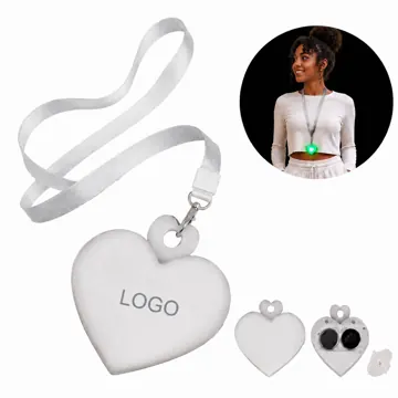 Heart-Shaped LED Light Tags, 15 Color Glow Party Decor