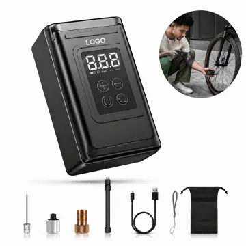 Cordless Electric Bike Pump with Digital Pressure Gauge