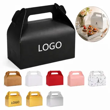 Eco Kraft Paper Cake Box with Secure Lid for Bakery Gift