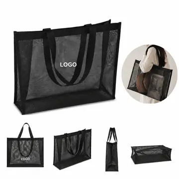 Large Capacity Mesh Shopping Bag for Beach & Grocery
