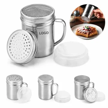 304 Stainless Steel Powder Sugar Shaker, Fine Mesh