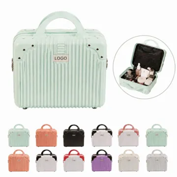 ABS Travel Case with Lock, 14-18in Cosmetic Suitcase