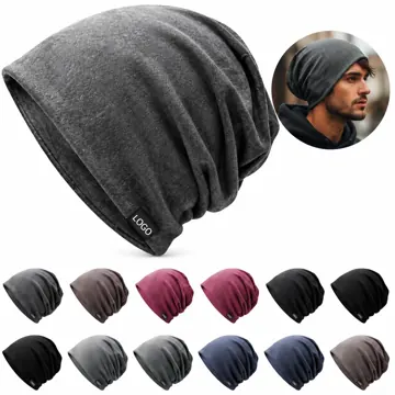 Unisex Double-Layer Knit Beanie Cuffed Winter Hat